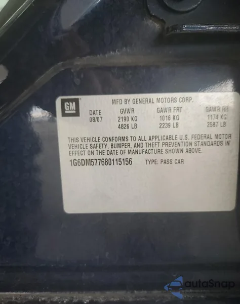 2008 Cadillac Cts from USA, damaged, VIN 1G6DM577680115156